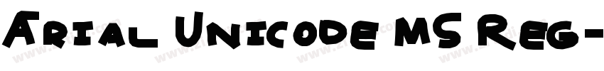 Arial Unicode MS Reg字体转换